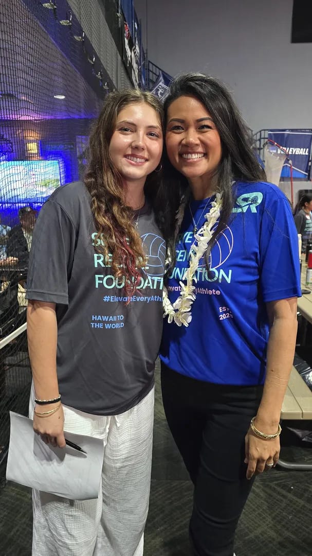 SRF Board Member Uakea with Team Leader Gigi at the Founding Clinic